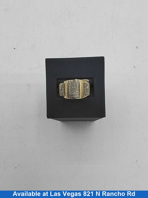 Men's Ring - Yellow Gold 10k (.417) 5.7 grams Size 10