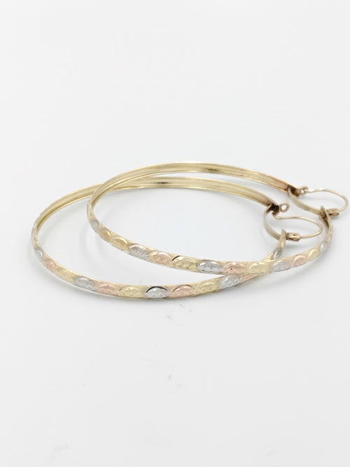Bangle Earrings - Yellow Gold 10k (.417) 8.6 grams