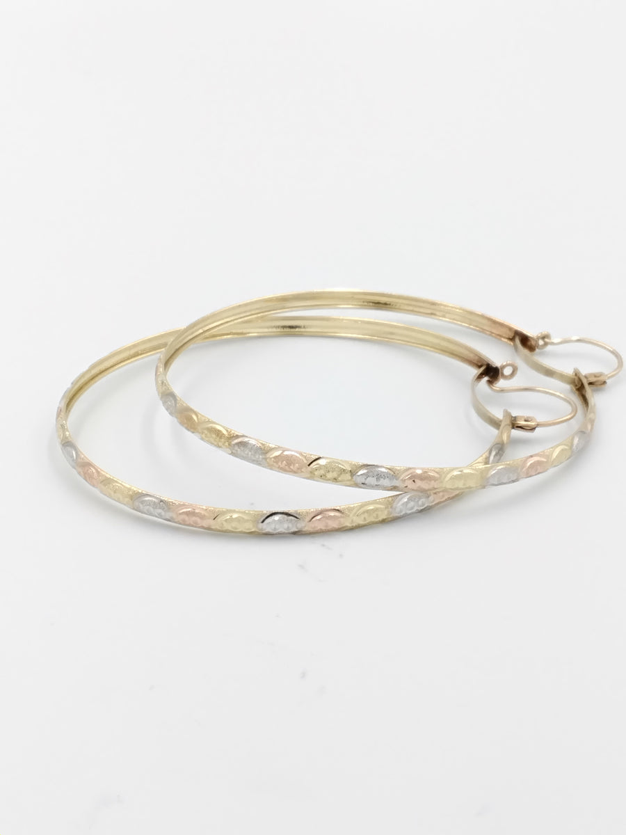 Bangle Earrings - Yellow Gold 10k (.417) 8.6 grams