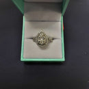 Ring - Engagement Set - White Gold 14k (.585) 5.1 grams Size 7.5