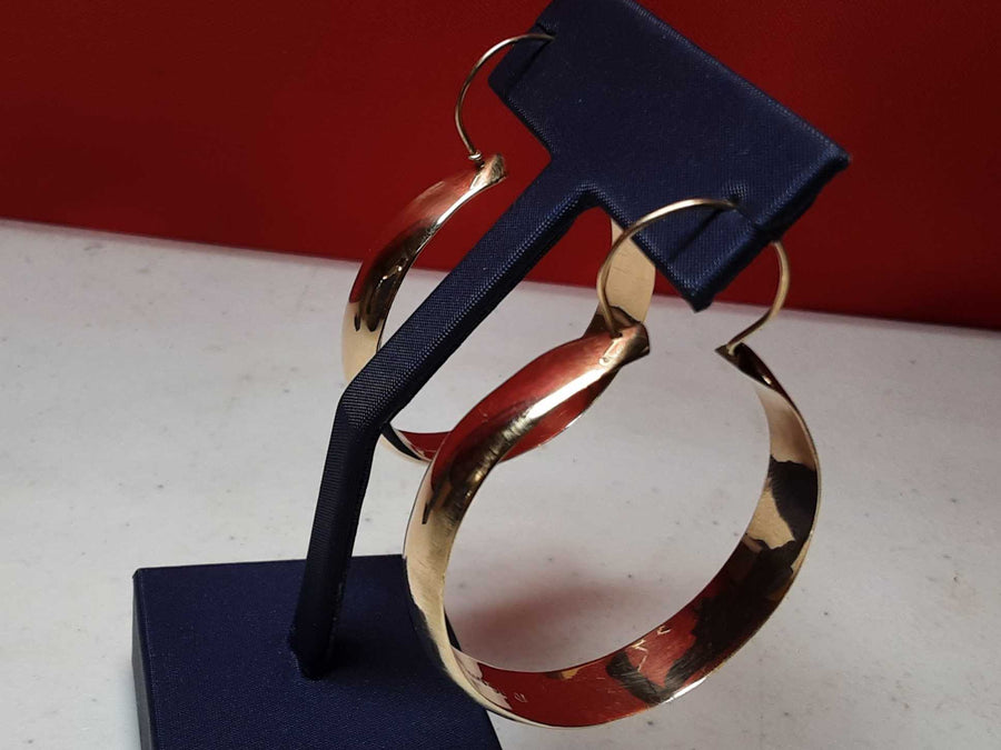Bangle Earrings - Yellow Gold 10k (.417) 9.8 grams