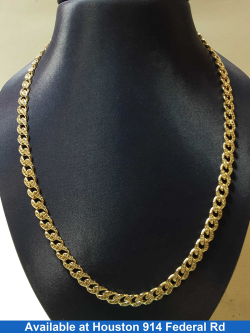 Cuban Link Chain - Yellow Gold 14k (.585) 24.3 grams 22 inch
