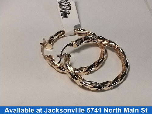 Hoop Earrings - Yellow Gold 14k (.585) 2.6 grams