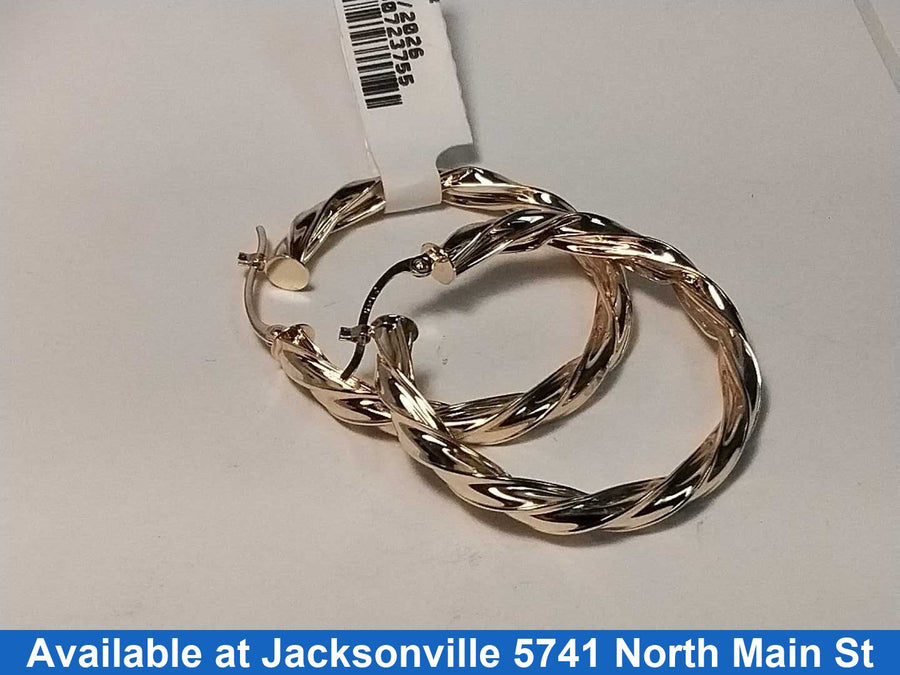 Hoop Earrings - Yellow Gold 14k (.585) 2.6 grams