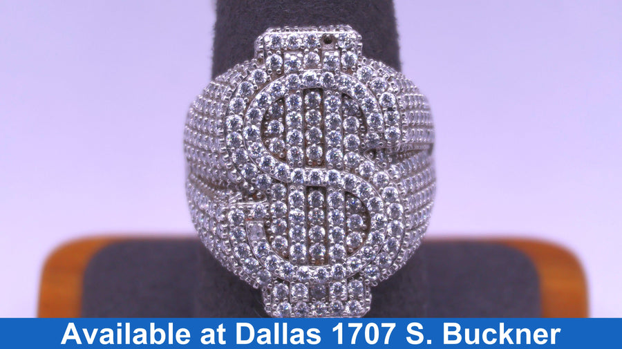 Dollar Ring - Silver 12.8 Grams Size 10