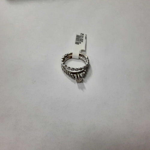 Ring - Engagement Set - White Gold 14k (.585) 4 grams Size 6.5