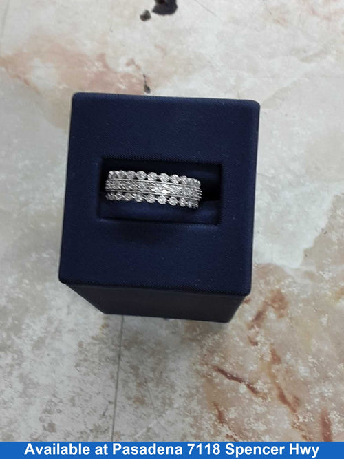 Women's Ring - White Gold 10k (.417) 3 grams Size 20