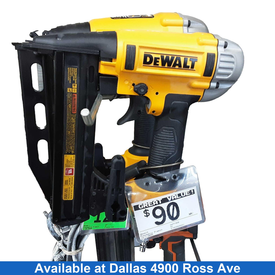 Dewalt Dwfp1838 Yellow Pneumatic Framing Nailer