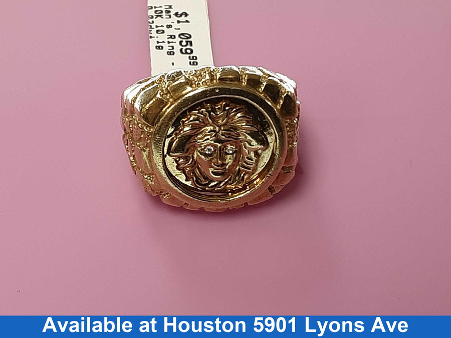 Men's Ring - Yellow Gold 10k (.417) 10.1 grams Size 9