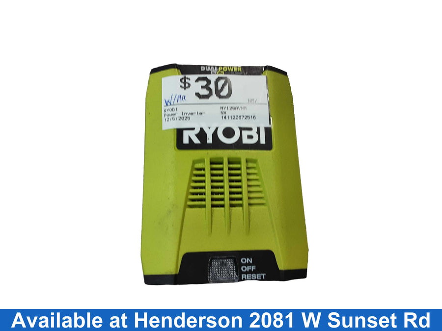 Ryobi Ryi20avnm Green Power Inverter