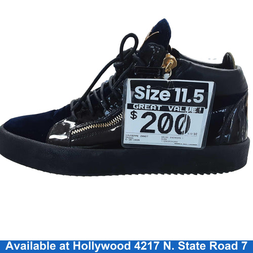 Giuseppe Zanotti Kriss Sneakers Blue Velvet Blue