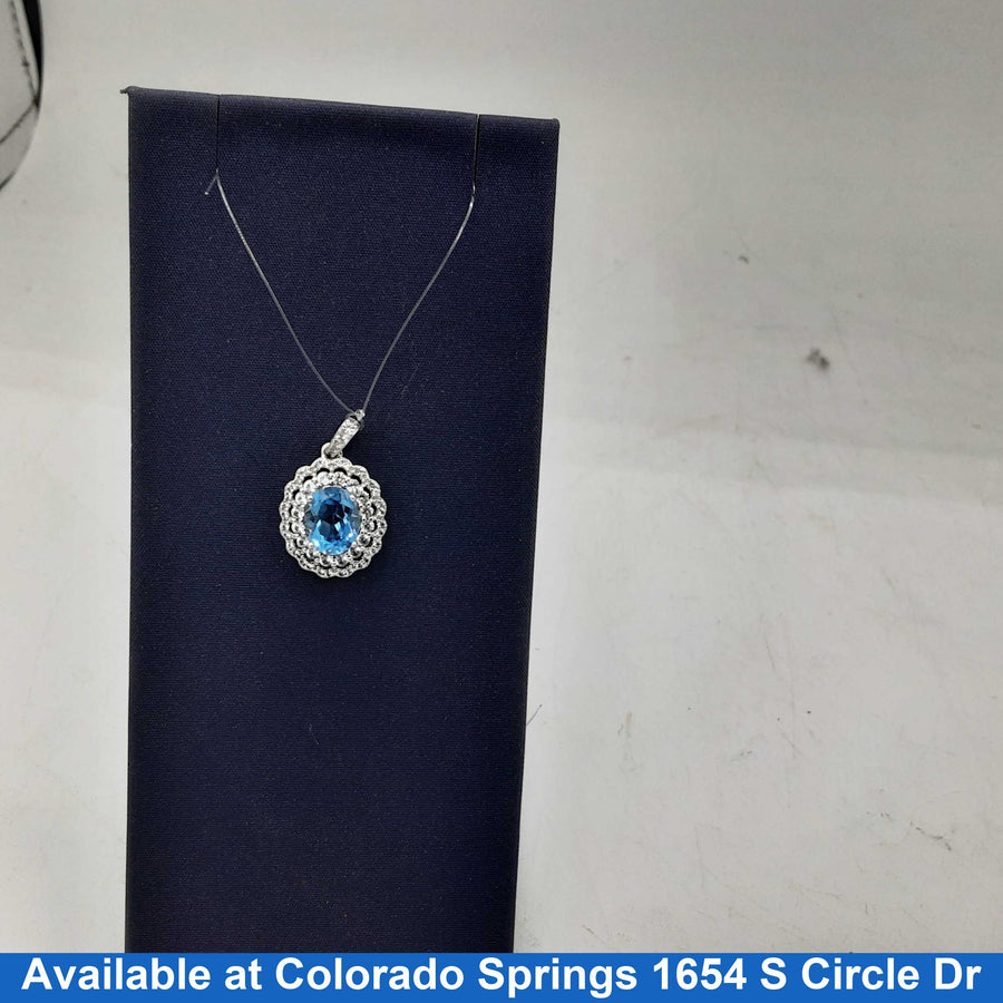 Diamond Pendant - Silver 2 grams