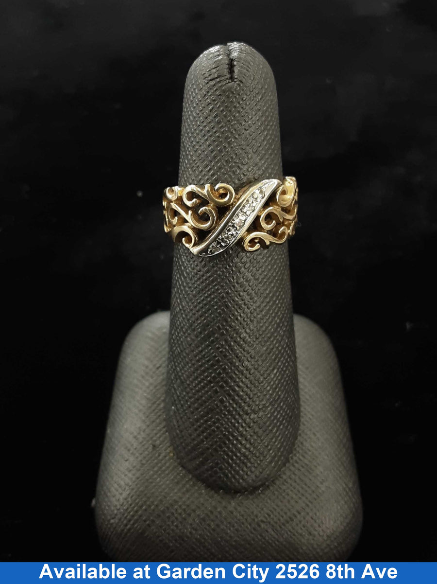 Women's Ring - Yellow Gold 14k (.585) 5.4 grams Size 6