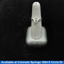 Women's Ring - Solitaire - White Gold 14k (.585) 4.6 grams Size 7