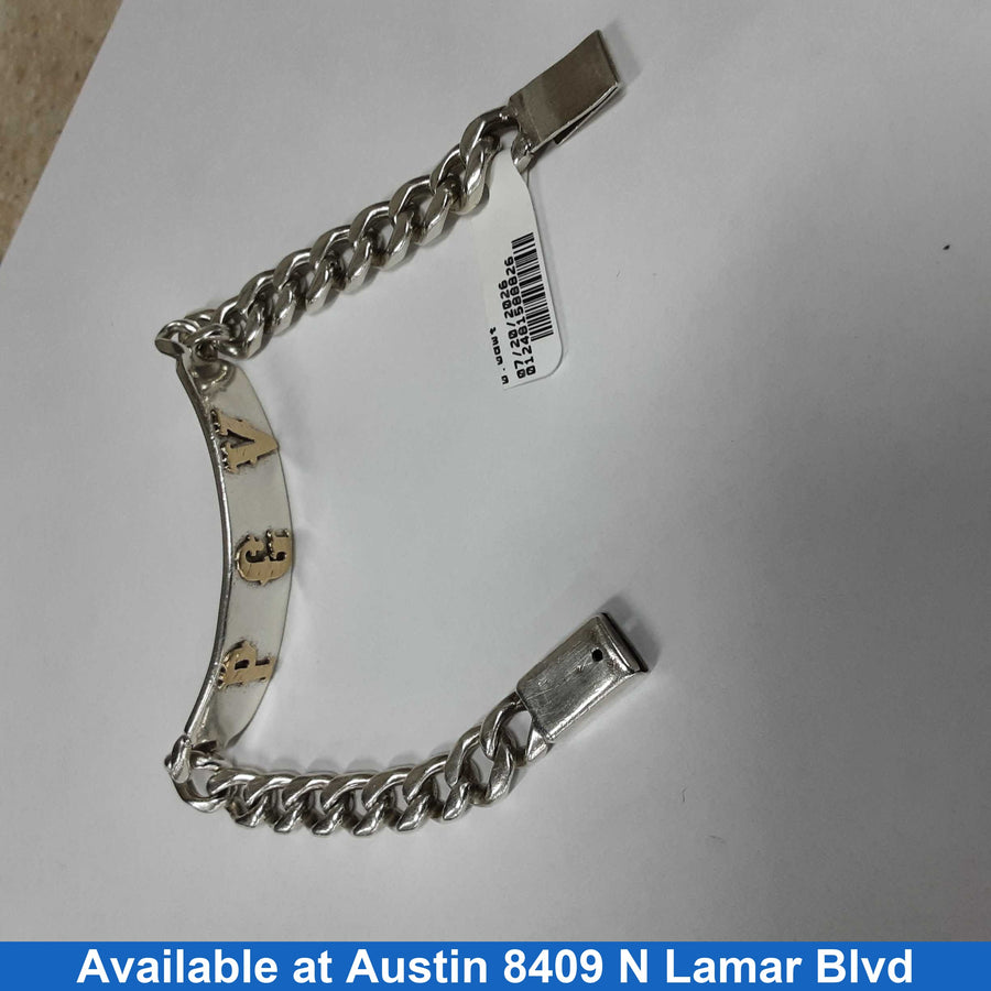 ID Bracelet - Silver 38.1 grams 8 inch