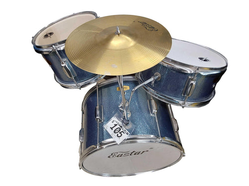 Eastar Kids Drum Set Blue Drum Set