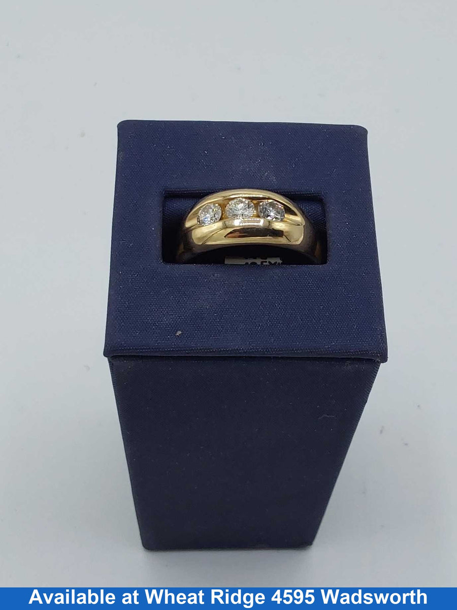 Ring - Wedding Band - Yellow Gold 14k (.585) 11.5 grams Size 11