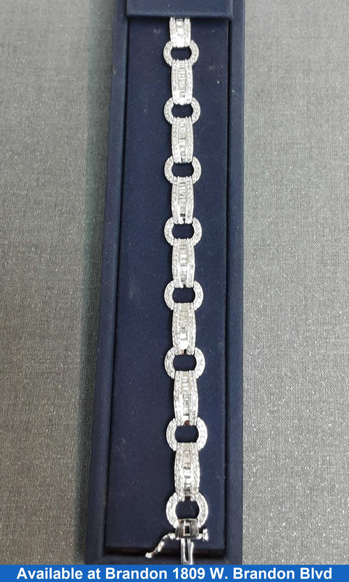 Tennis Bracelet - White Gold 10k (.417) 14.7 grams 7 inch
