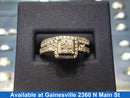 Ring - Wedding Set - White Gold 10k (.417) 5.6 grams Size 7.5