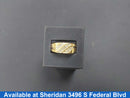 Men's Ring - Yellow Gold 14k (.585) 5.2 grams Size 6.5