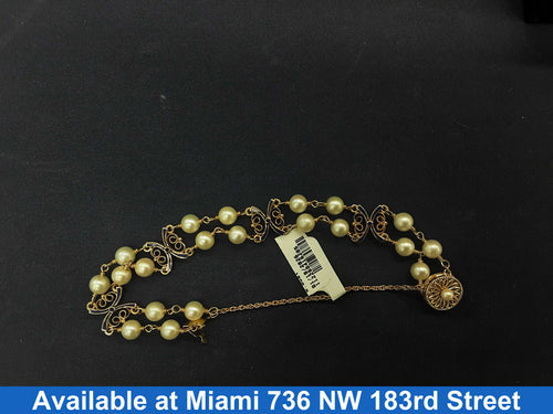 Bead Bracelet - Yellow Gold 14k (.585) 4 grams 6 inch
