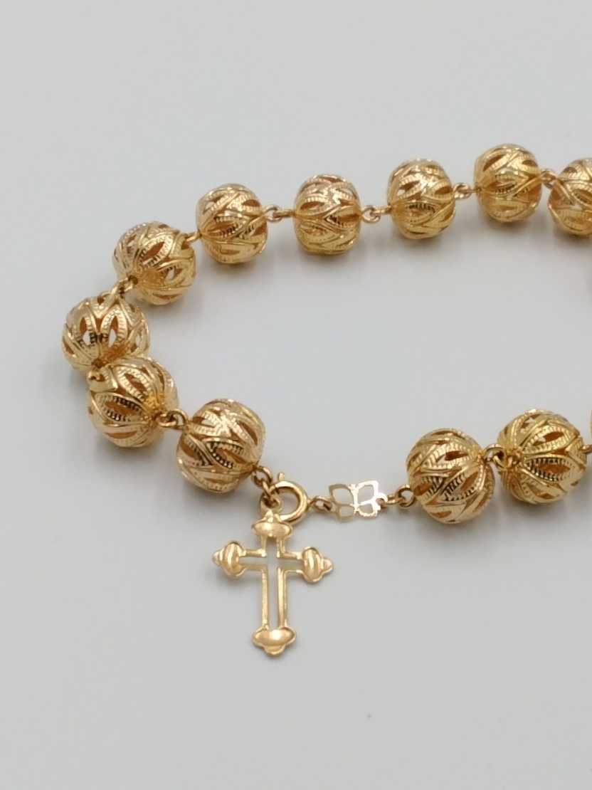 Bead Bracelet - Yellow Gold 10k (.417) 13 grams 9 inch