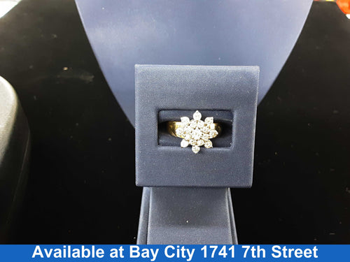 Women's Ring - Yellow Gold 14k (.585) 4.6 grams Size 9.5