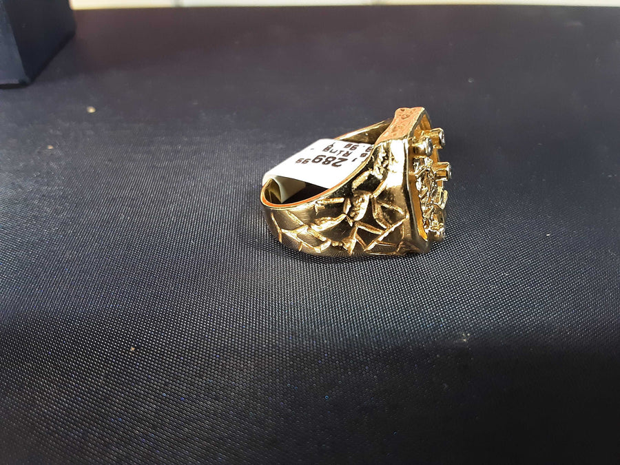 Men's Ring - Yellow Gold 14k (.585) 8.9 grams Size 7.5