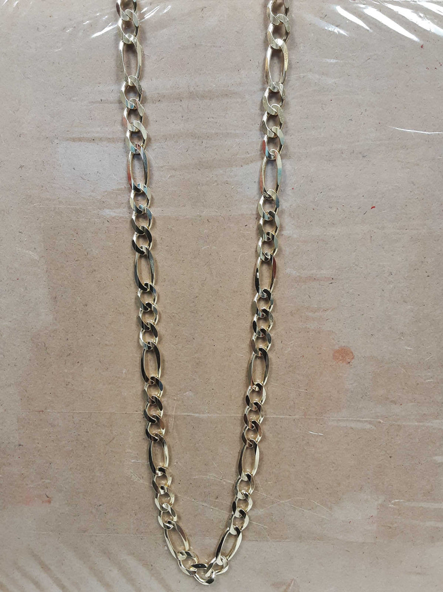 Figaro Chain - Yellow Gold 14k (.585) 40.3 grams 26 inch