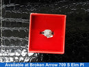 Women's Ring - White Gold 14k (.585) 3.4 grams Size 20