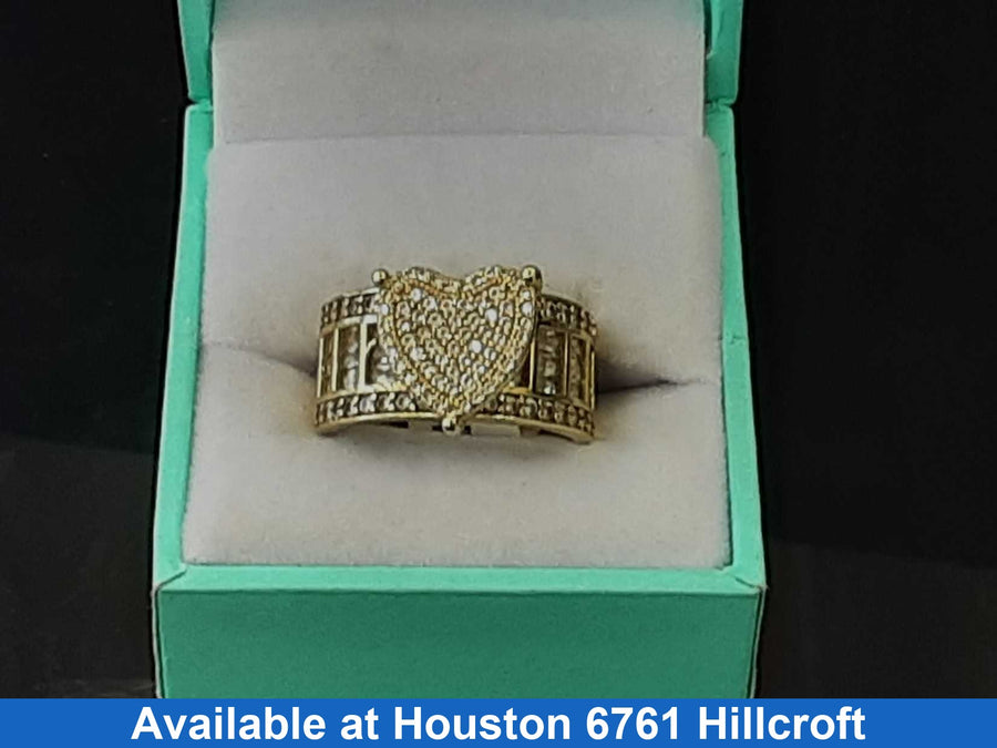 Women's Ring - Yellow Gold 14k (.585) 7.4 grams Size 9