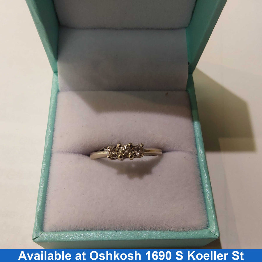 Ring - Wedding Set - White Gold 14k (.585) 2.7 grams Size 8