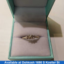 Ring - Wedding Set - White Gold 14k (.585) 2.7 grams Size 8