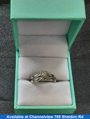 Ring - Engagement Set - White Gold 10k (.417) 3.3 grams Size 8