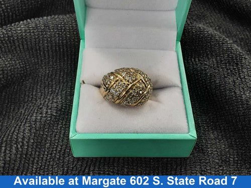 Women's Ring - Yellow Gold 14k (.585) 8.6 grams Size 6.5