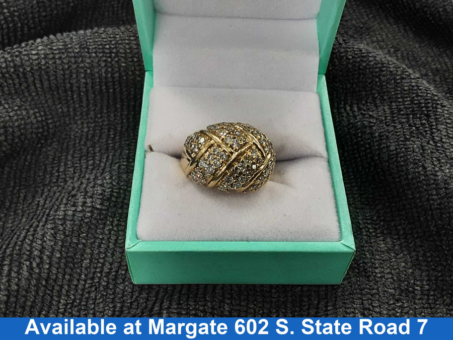 Women's Ring - Yellow Gold 14k (.585) 8.6 grams Size 6.5