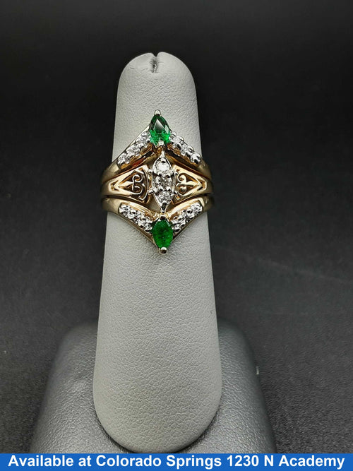 Women's Ring - Yellow Gold 14k (.585) 6.4 grams Size 5.5