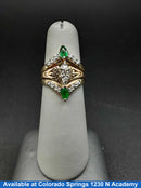 Women's Ring - Yellow Gold 14k (.585) 6.4 grams Size 5.5
