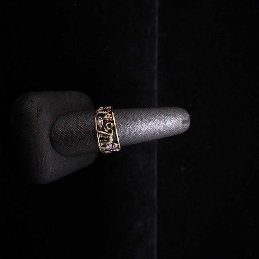 Women's Ring - Tricolor Gold 14k (.585) 4.1 grams Size 8.5