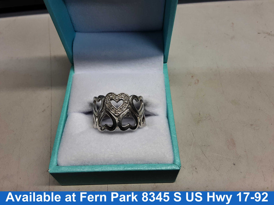 Women's Ring - White Gold 14k (.585) 4.9 grams Size 9