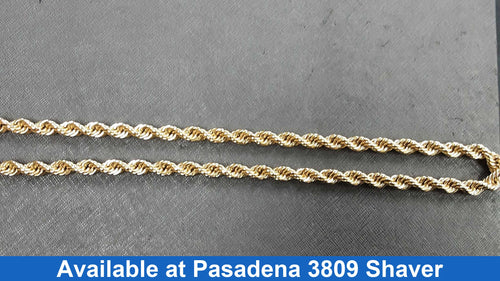 Rope Chain - Yellow Gold 14k (.585) 33.9 grams 22 inch