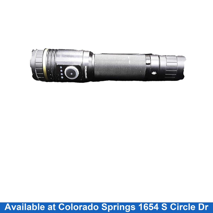 Swiss Tech Black Flashlight / Headlamp