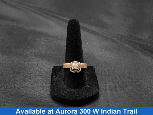 Ring - Engagement Set - Rose Gold 10k (.417) 3.6 grams Size 6