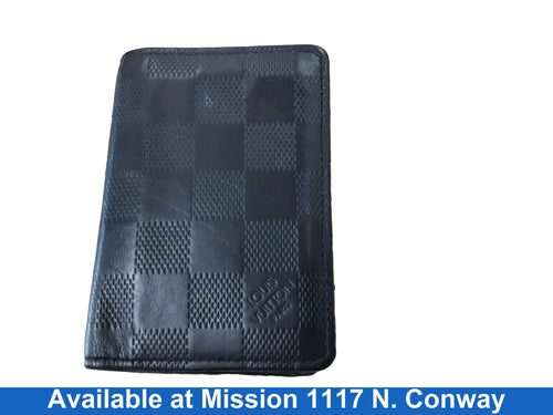 Louis Vuitton Pocket Organizer Black Wallet