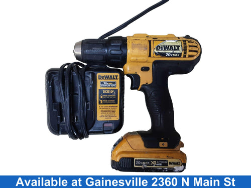 Dewalt Dcd771 Yellow Cordless Standard Drill