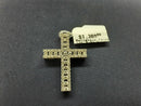 Religious Pendant - White Gold 14k (.585) 3.7 grams