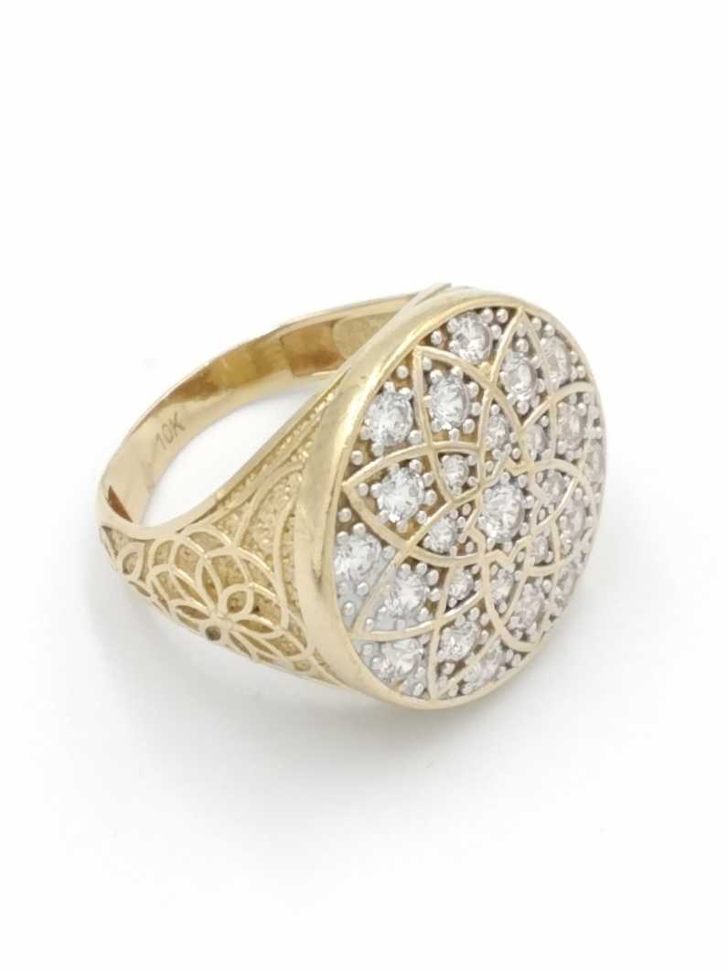 Men's Ring - Yellow Gold 10k (.417) 7.2 grams Size 10