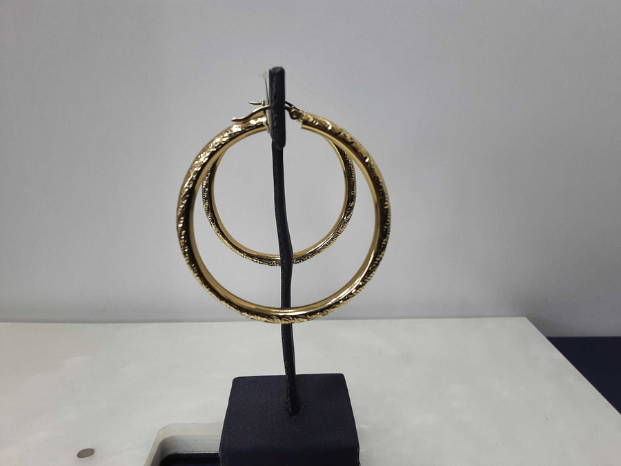 Hoop Earrings - Yellow Gold 14k (.585) 4.67 grams