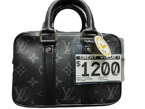 Louis Vuitton Nano Speedy Black Purse / Handbag