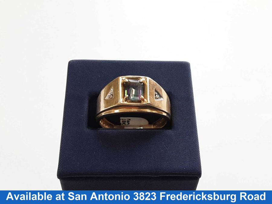 Men's Ring Yellow Gold 10k Size 10.5